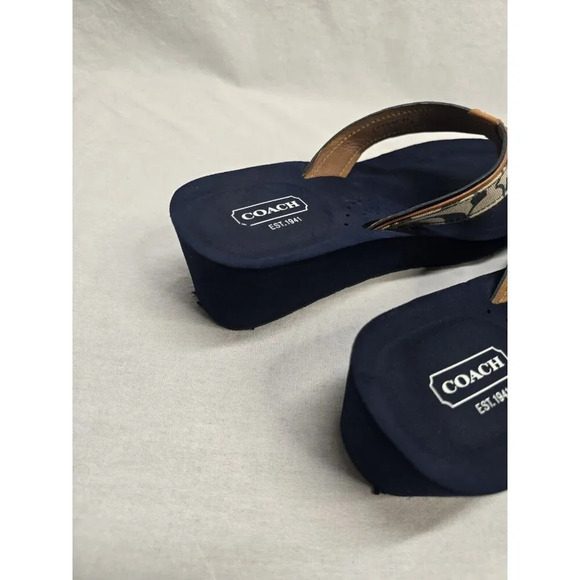 Coach Juliet Womens Size 9B Slip On Casual Platform Flip Flop Sandals- READ INFO - Picture 9 of 16